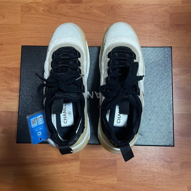 Chanel香奈兒徽標低幫雙C運動休閒鞋 女款||| 尺碼：37碼-3