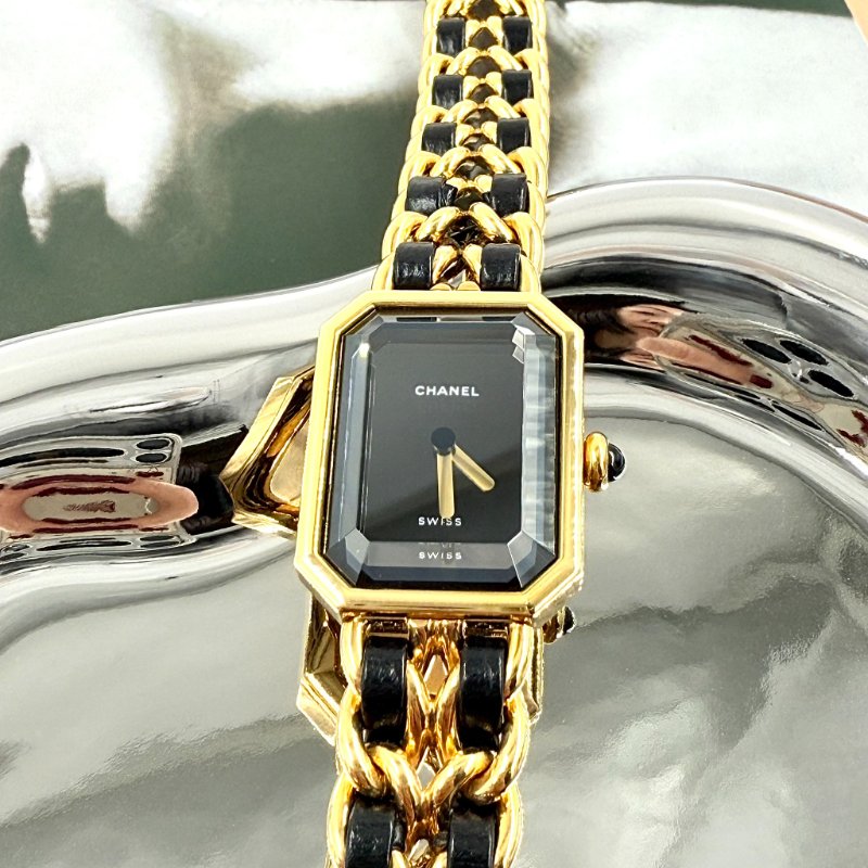 CHANEL - 金色24k鍍金皮穿鍊 Première 首映錶-1