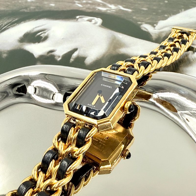 CHANEL - 金色24k鍍金皮穿鍊 Première 首映錶-7