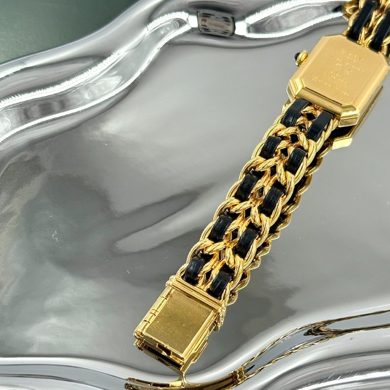 CHANEL - 金色24k鍍金皮穿鍊 Première 首映錶-9