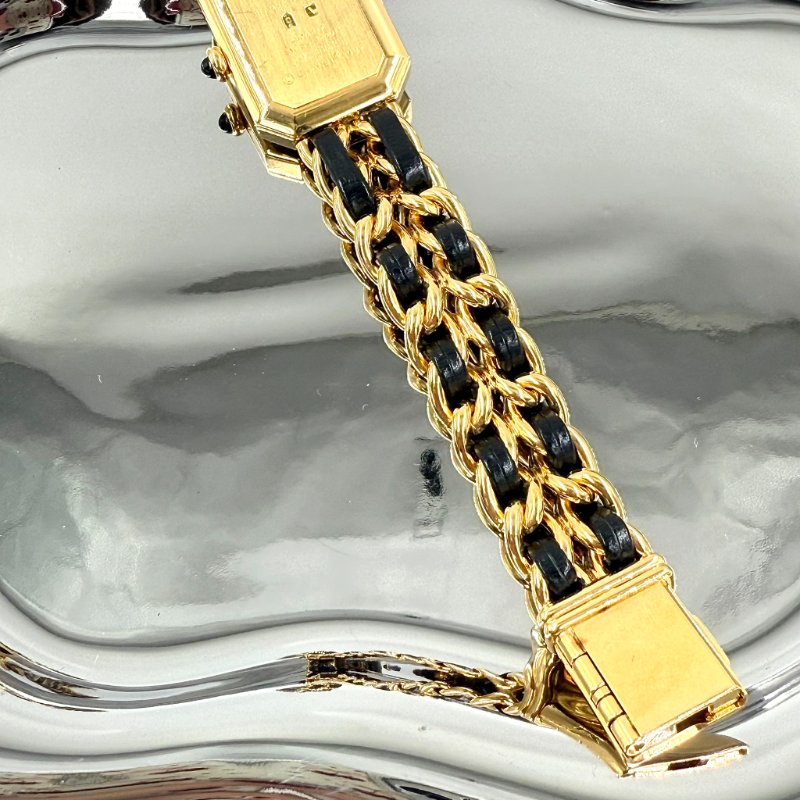 CHANEL - 金色24k鍍金皮穿鍊 Première 首映錶-10