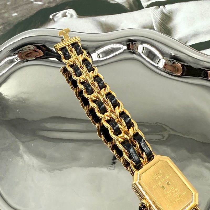 CHANEL - 金色24k鍍金皮穿鍊 Première 首映錶-11