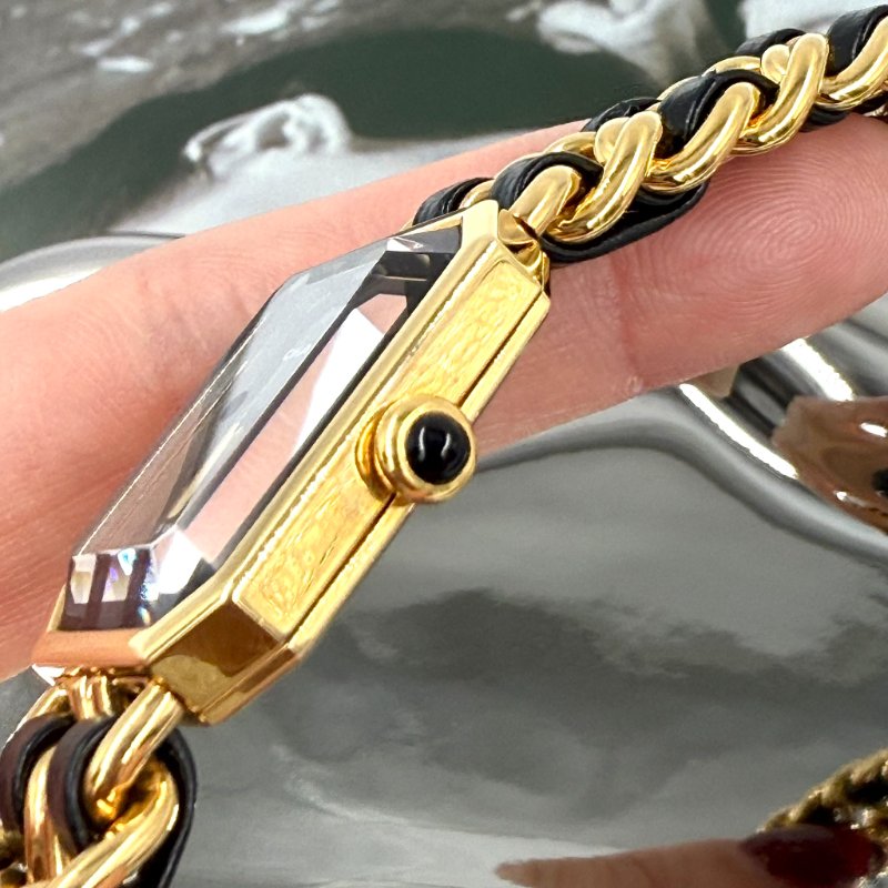CHANEL - 金色24k鍍金皮穿鍊 Première 首映錶-14