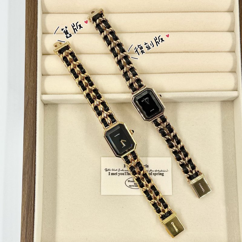 CHANEL - 金色24k鍍金皮穿鍊 Première 首映錶-6