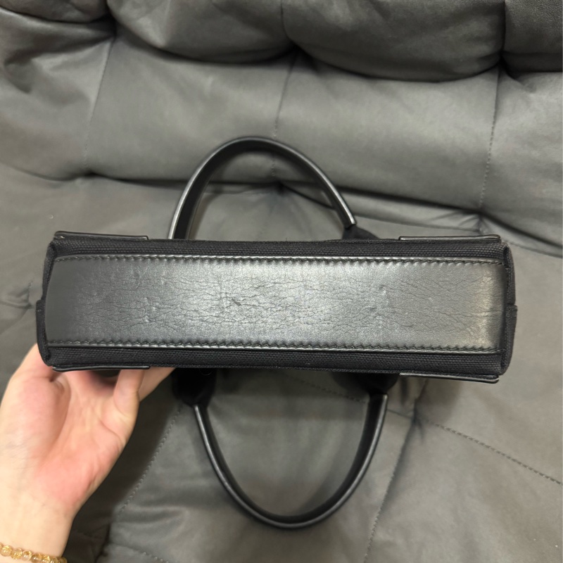 BALENCIAGA 黑色手提帆布包 子母包XS-7