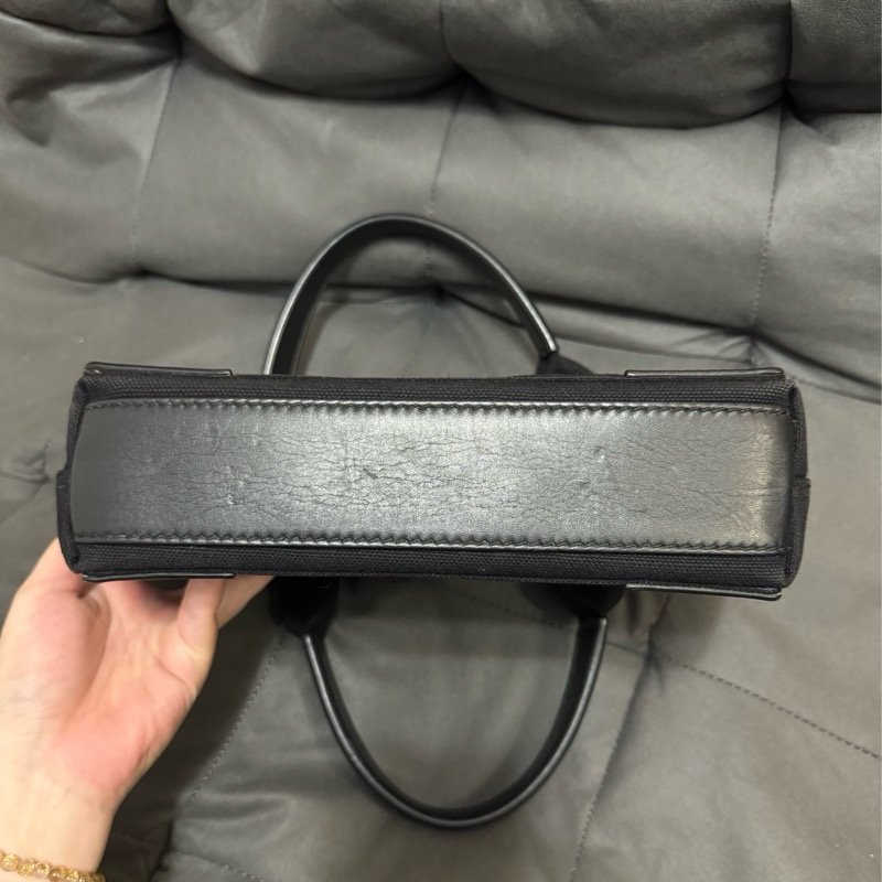 BALENCIAGA 黑色手提帆布包 子母包XS-14