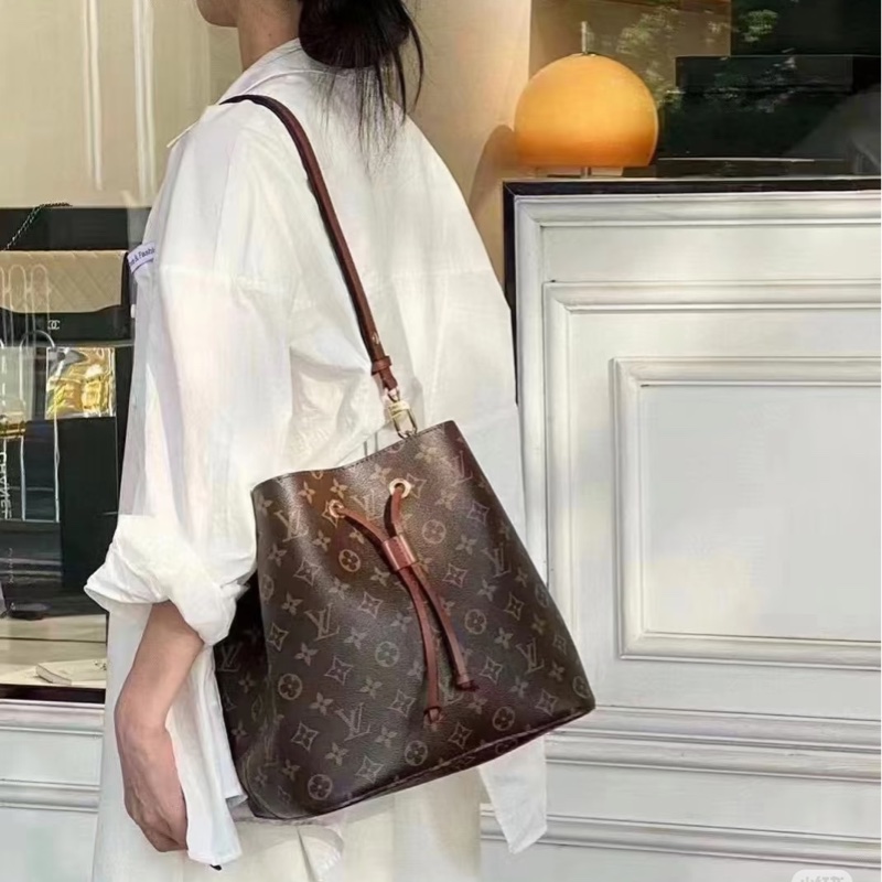 🥨路易威登水桶包LV原花棕色內裏Neo Noe MM水桶包 M44887-2