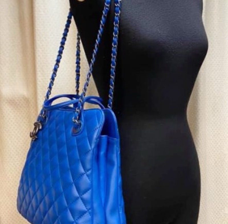 Chanel 全新未使用 希臘藍兩用美包-1