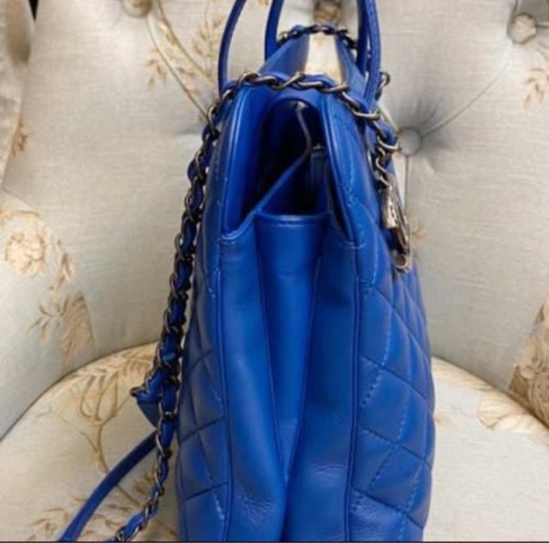 Chanel 全新未使用 希臘藍兩用美包-3