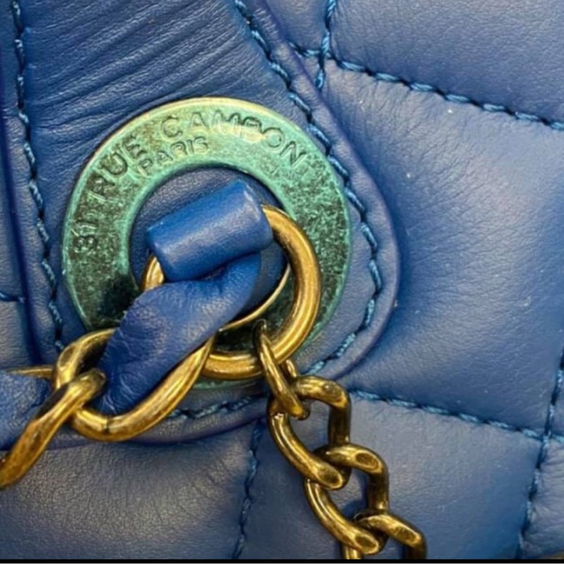 Chanel 全新未使用 希臘藍兩用美包-10