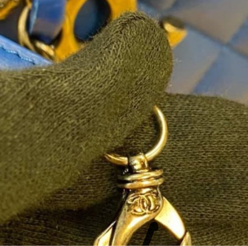 Chanel 全新未使用 希臘藍兩用美包-11