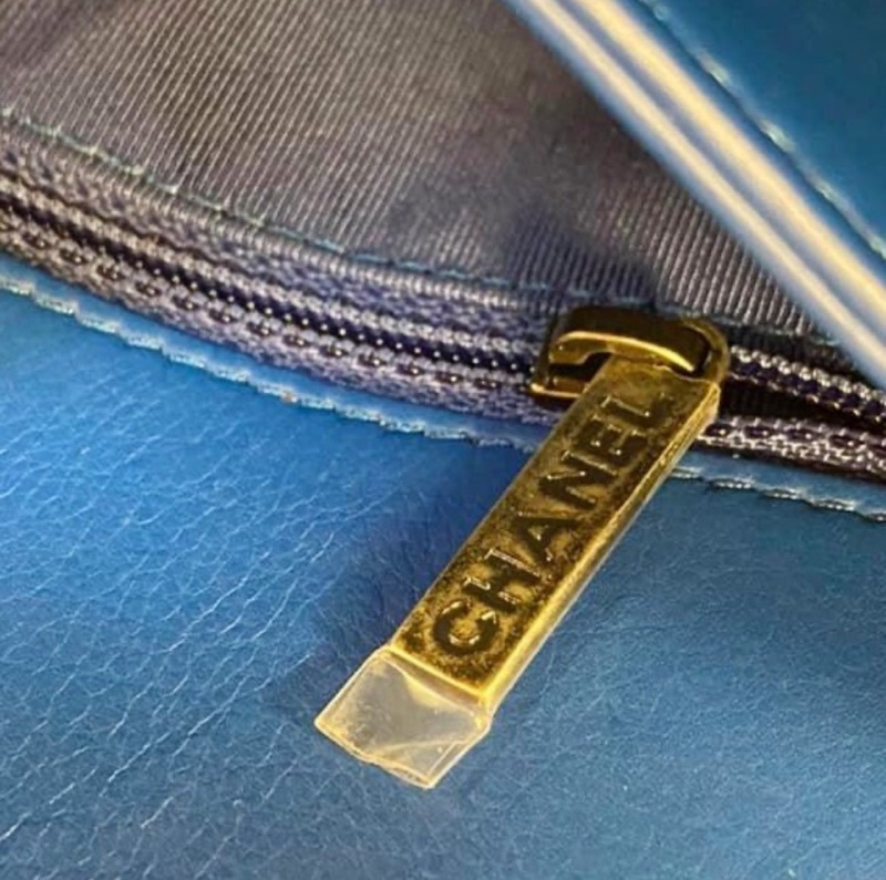 Chanel 全新未使用 希臘藍兩用美包-12