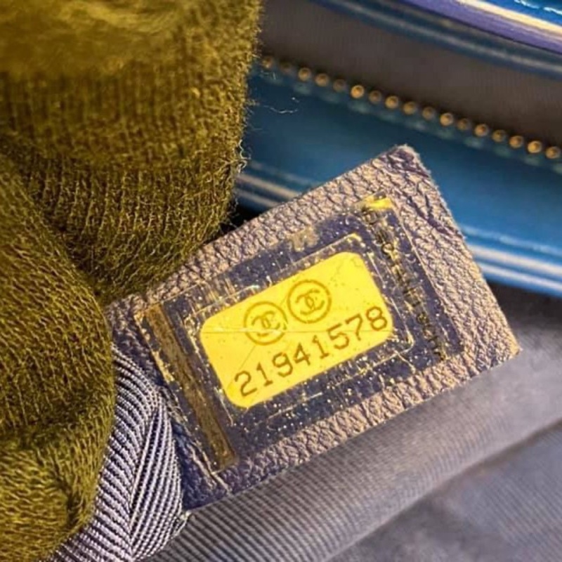 Chanel 全新未使用 希臘藍兩用美包-13