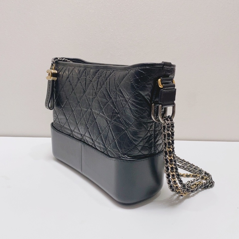 CHANEL黑金中號流浪肩背斜背包28*23*10 98新配件塵袋-3