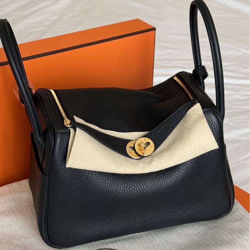 99新帶膜❤️ 愛馬仕 #lindy26 #黑金 #TC皮 #金釦-0