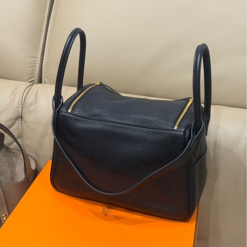 99新帶膜❤️ 愛馬仕 #lindy26 #黑金 #TC皮 #金釦-5