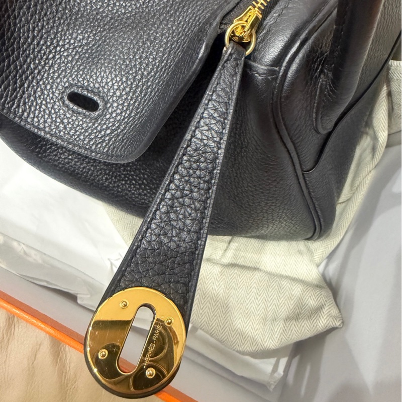 99新帶膜❤️ 愛馬仕 #lindy26 #黑金 #TC皮 #金釦-22