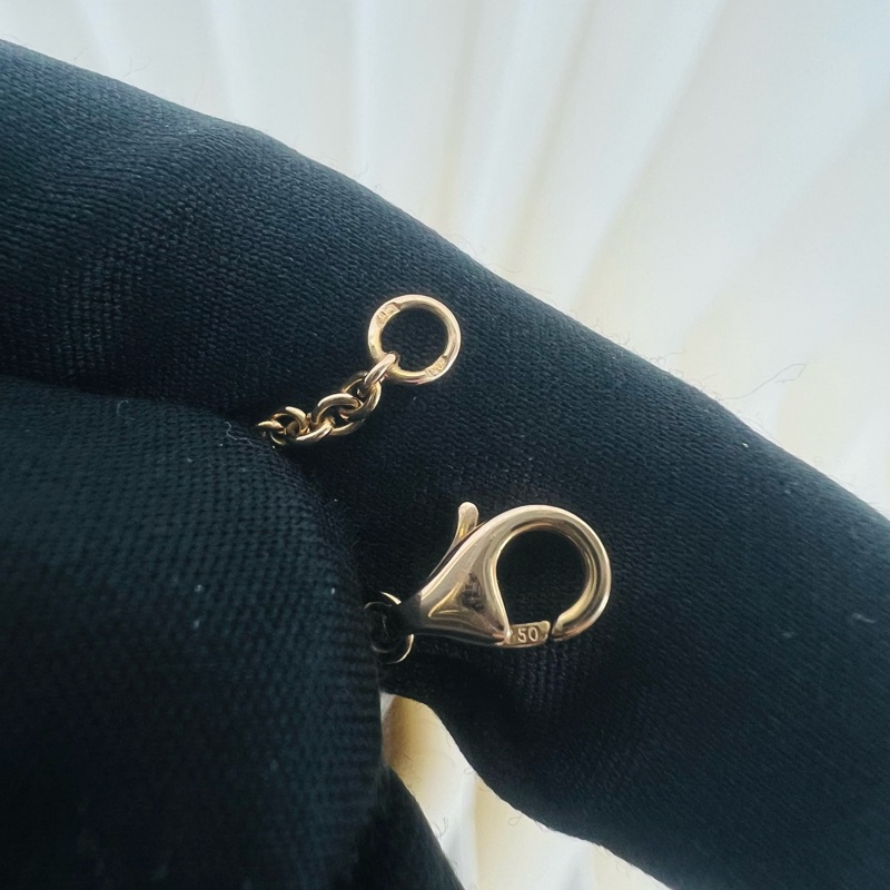 Cartier love 玫瑰金雙圈手鏈-7