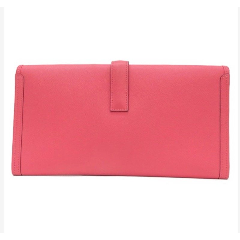 🌟Hermes 手拿包 杜鵑粉色 Evercolor皮革 Jige Elan 29 手拿包 全新全配-1