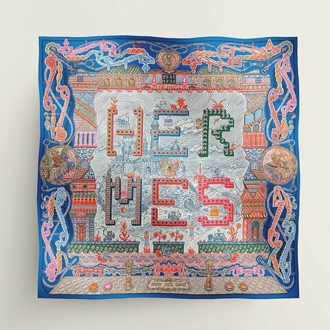 🌟Hermes 愛馬仕 SUPER SILK QUEST 90cm 全新絲巾
