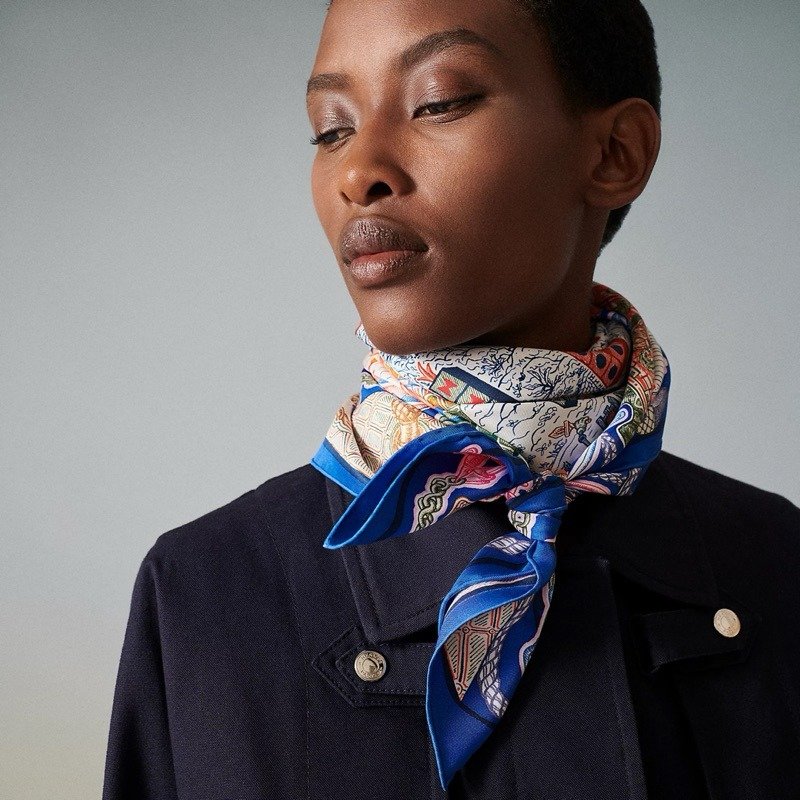 🌟Hermes 愛馬仕 SUPER SILK QUEST 90cm 全新絲巾-1