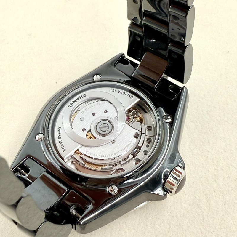 CHANEL - 黑色陶瓷J12點鑽Caliber手錶-9