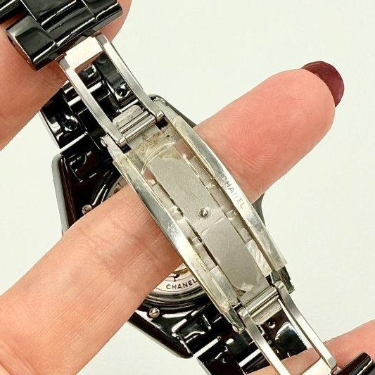 CHANEL - 黑色陶瓷J12點鑽Caliber手錶-11