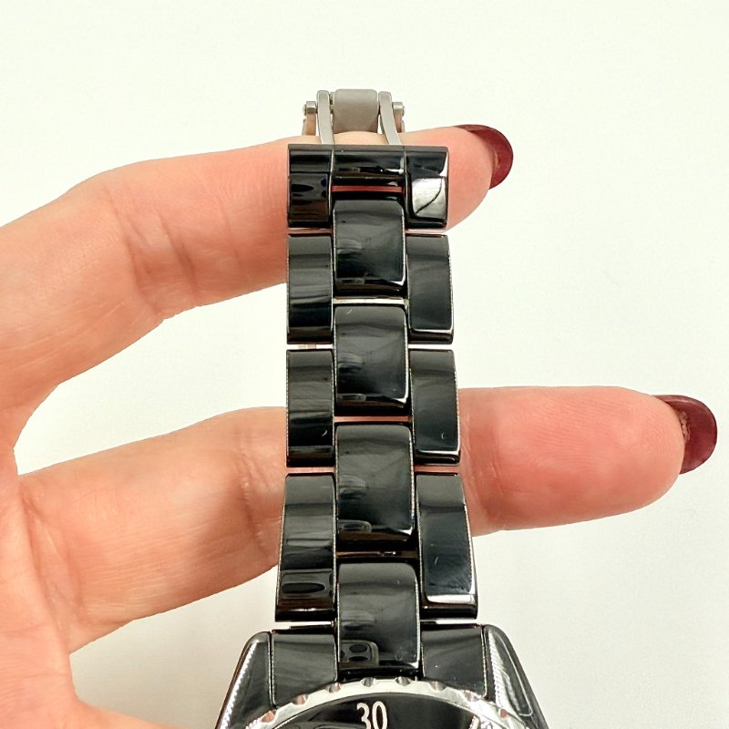 CHANEL - 黑色陶瓷J12點鑽Caliber手錶-13