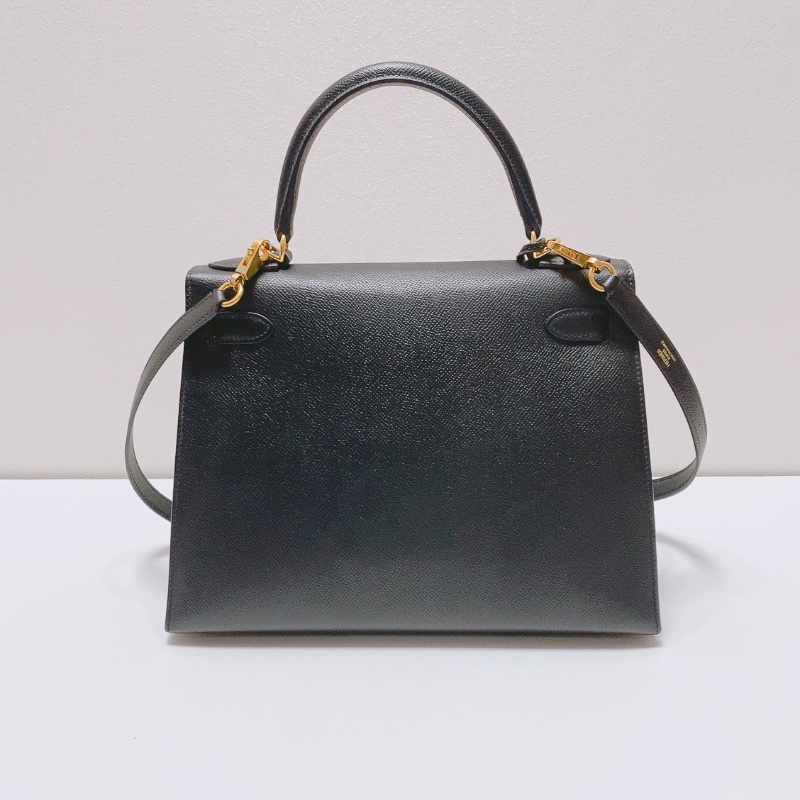 Hermes kelly28黑金EP皮肩背包28x11x20 98新配件塵袋盒子鎖頭鑰匙雨衣-5