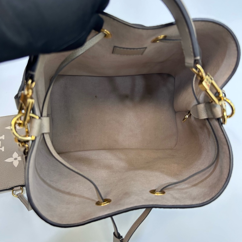 🩶路易威登大象灰水桶包LV斑鳩灰牛皮NéoNoé MM抽繩水桶包M45555-7