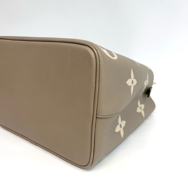 🩶路易威登大象灰水桶包LV斑鳩灰牛皮NéoNoé MM抽繩水桶包M45555-10