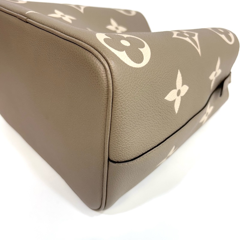 🩶路易威登大象灰水桶包LV斑鳩灰牛皮NéoNoé MM抽繩水桶包M45555-12