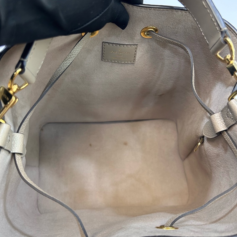 🩶路易威登大象灰水桶包LV斑鳩灰牛皮NéoNoé MM抽繩水桶包M45555-14