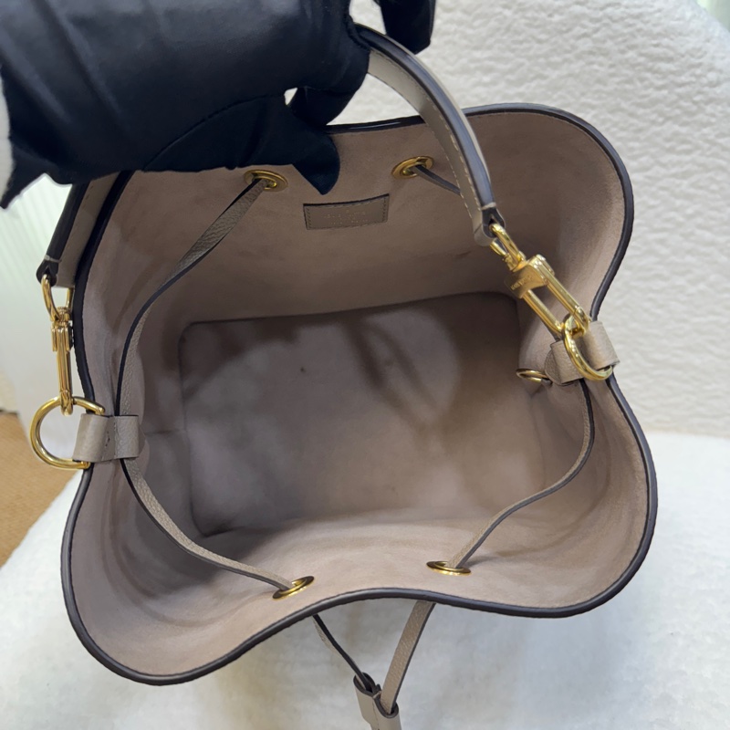 送🔥內膽包路易威登大象灰水桶包LV斑鳩灰牛皮NéoNoé MM抽繩水桶包M45555-8