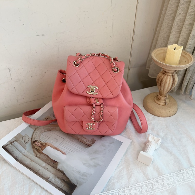 ෆ Chanel Duma後背包 粉色青蛙後背🌸-4