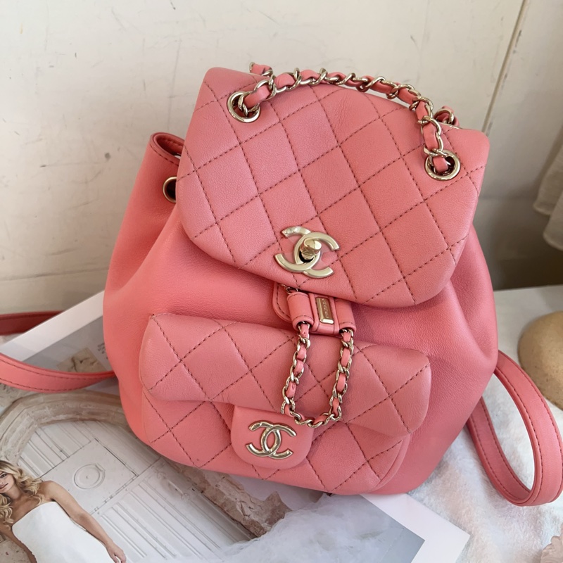 ෆ Chanel Duma後背包 粉色青蛙後背🌸-7