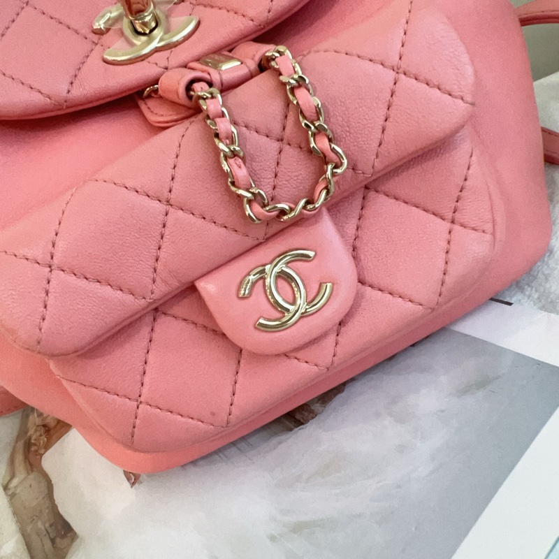 ෆ Chanel Duma後背包 粉色青蛙後背🌸-10