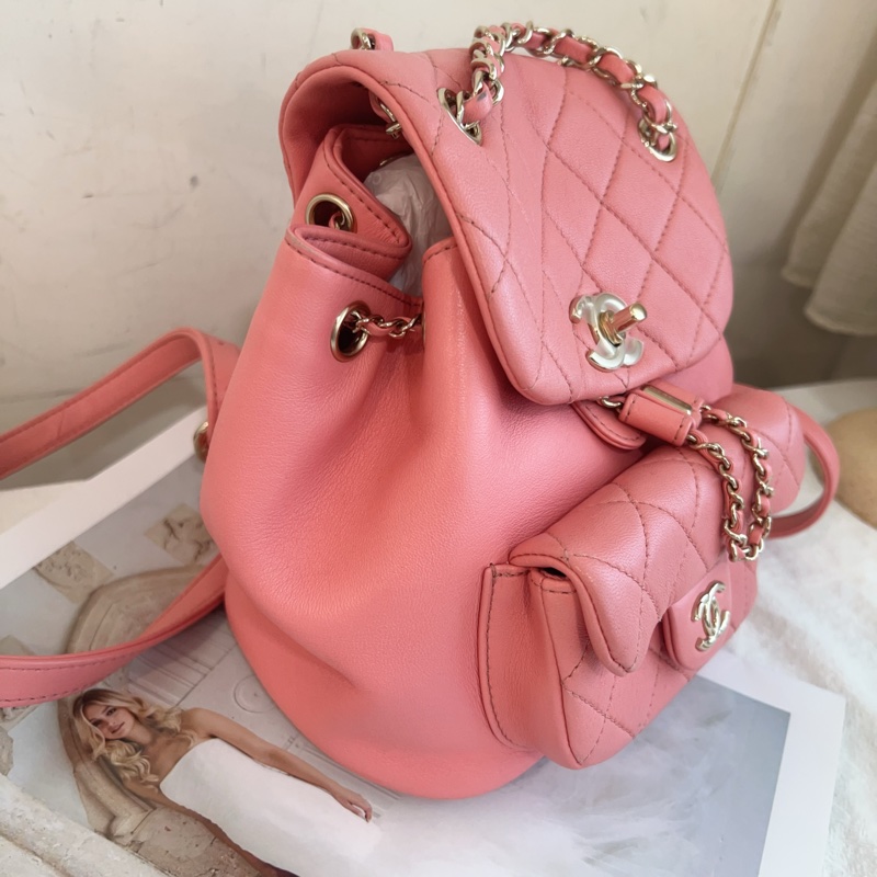 ෆ Chanel Duma後背包 粉色青蛙後背🌸-11