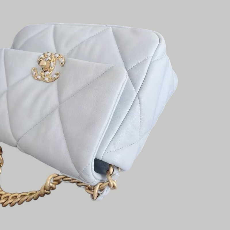 Chanel 19bag  small淺藍色-2