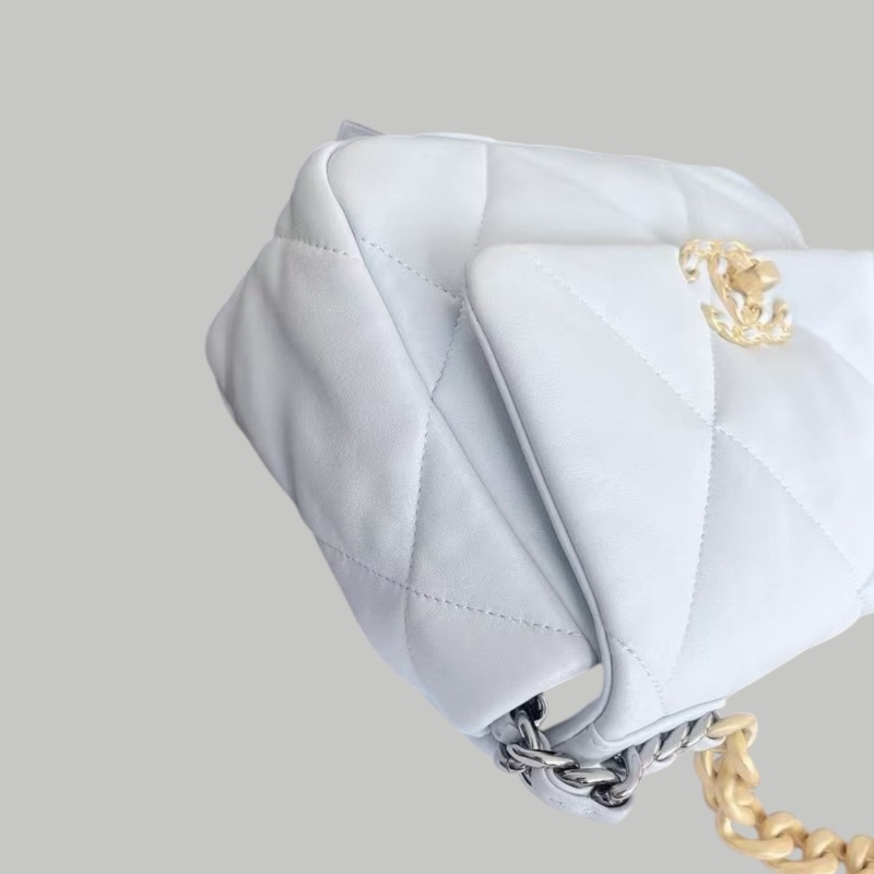 Chanel 19bag  small淺藍色-3