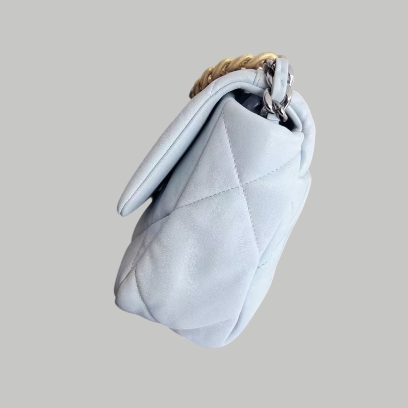 Chanel 19bag  small淺藍色-6