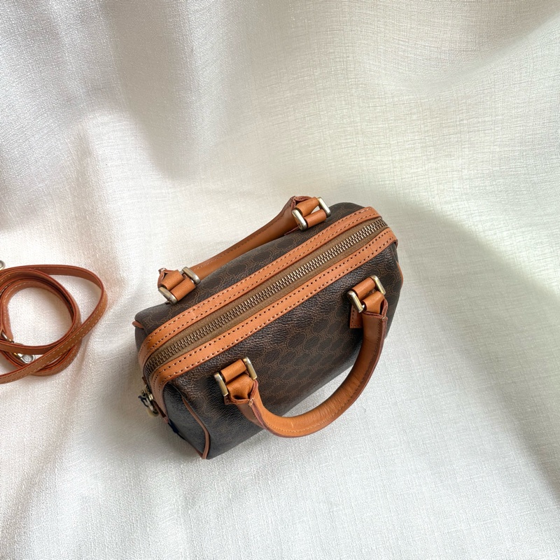 Celine 凱旋門老花波士頓斜挎包 Macadam boston crossbody bag-10