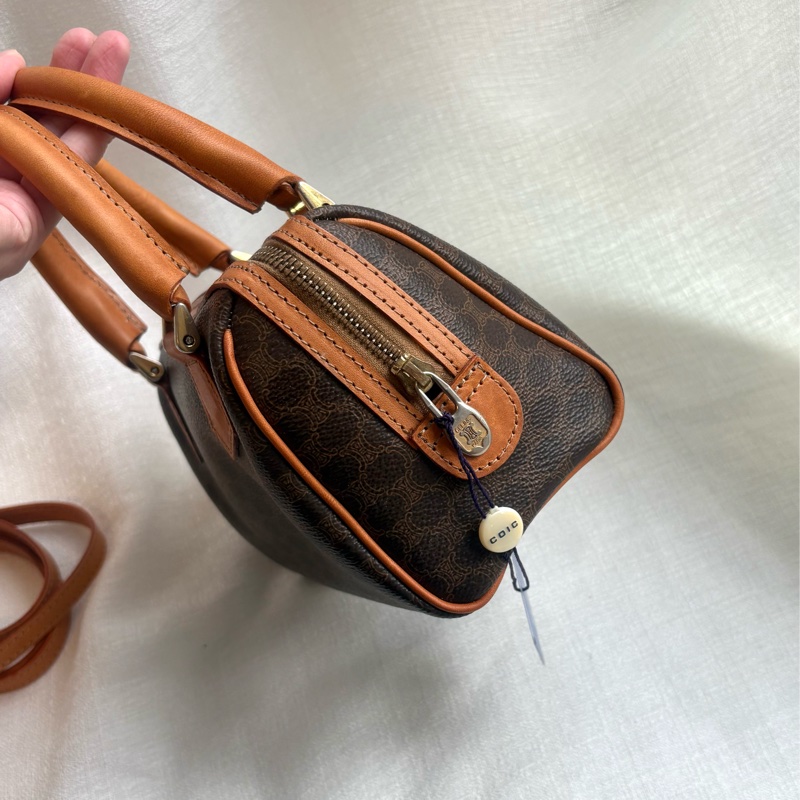 Celine 凱旋門老花波士頓斜挎包 Macadam boston crossbody bag-11