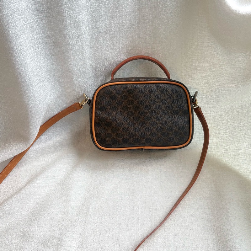 Celine 中古凱旋門手提相機包 Macadam Vintage handle camera bag 斜挎包-2