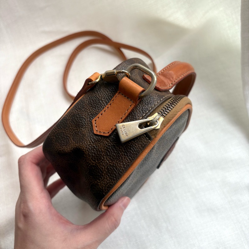Celine 中古凱旋門手提相機包 Macadam Vintage handle camera bag 斜挎包-9