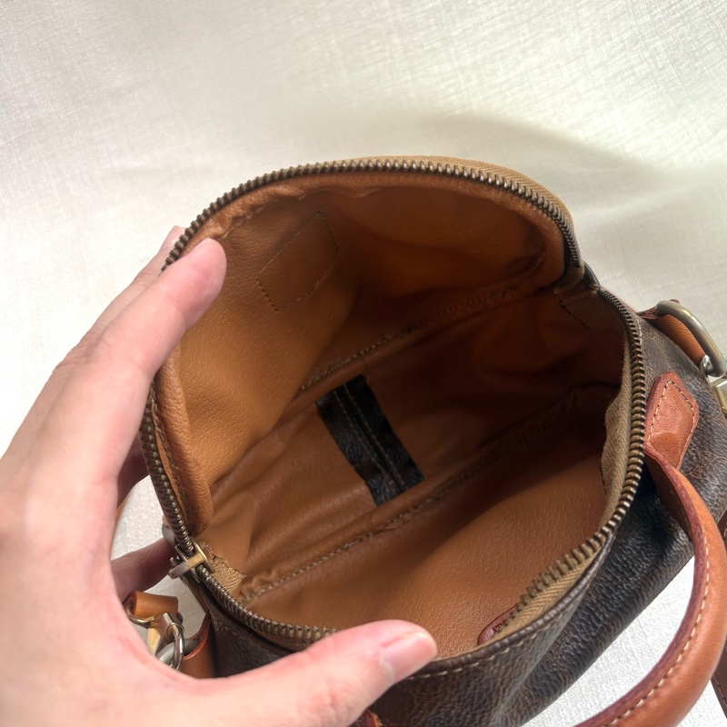 Celine 中古凱旋門手提相機包 Macadam Vintage handle camera bag 斜挎包-12