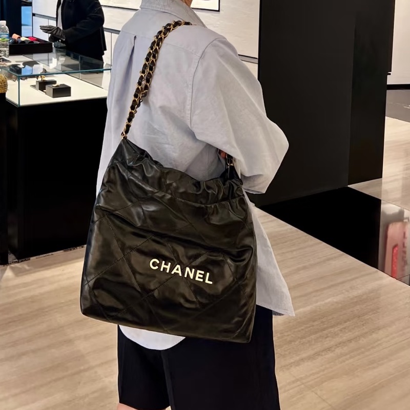 Chanel 香奈兒 22 Bag 黑金 小號-1