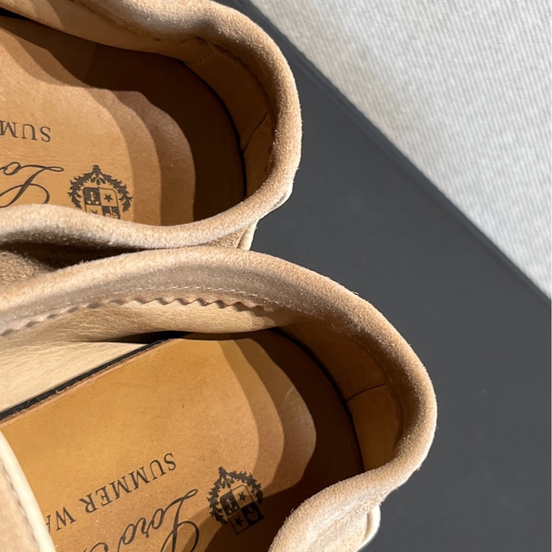 97新 Loro piana鎖扣吊墜高級羊絨鑲邊樂福鞋 37碼-2