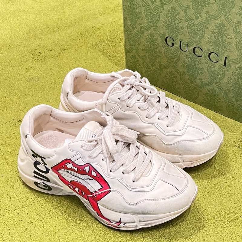 Gucci古馳紅唇老爹髒髒鞋 35碼-8