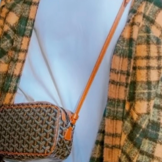 「JL 精品代購」98新Goyard 棕色相機包-1